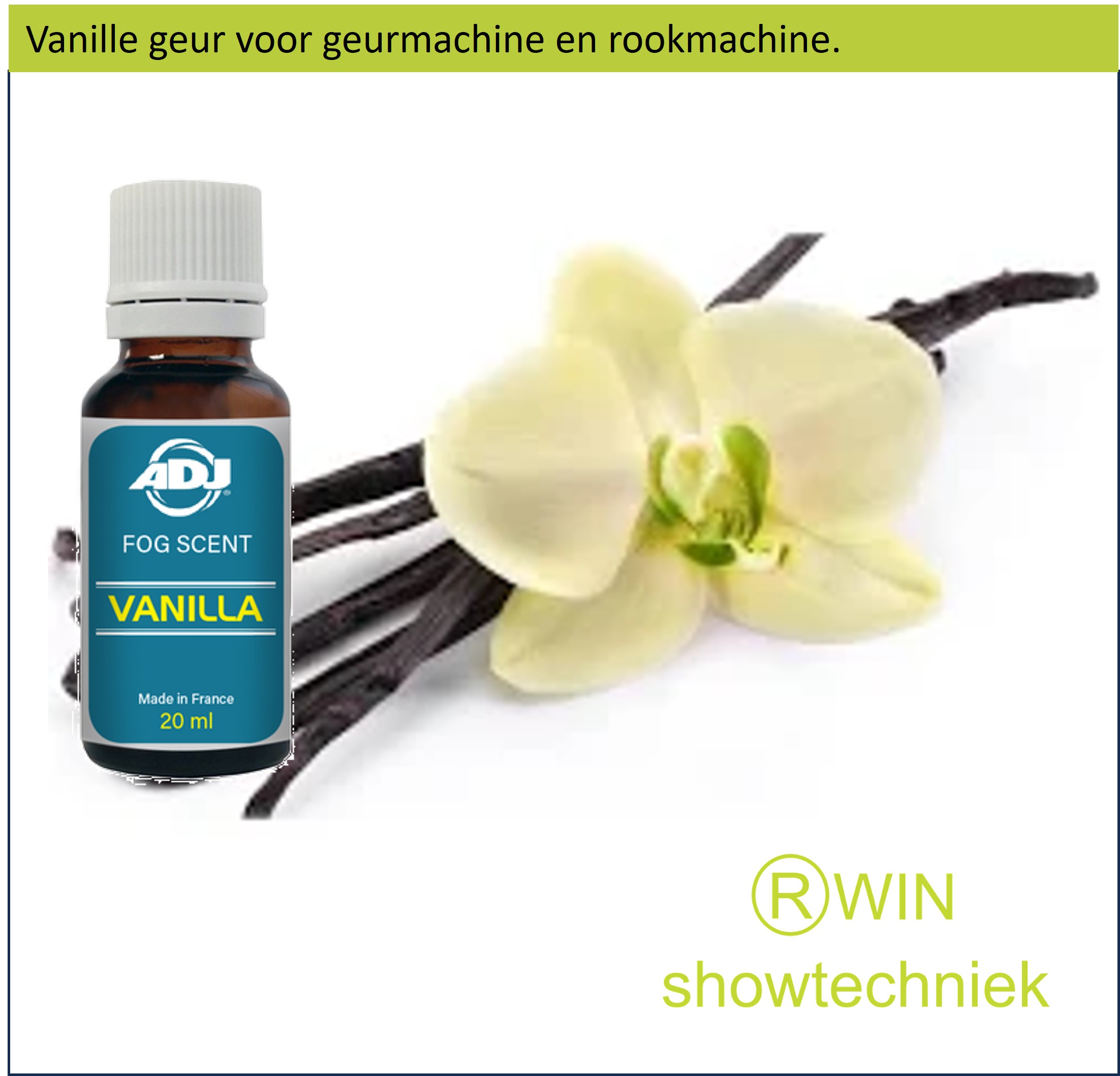 Rookmachine Geur Vanille  mengen met 5 liter rookvloeistof.