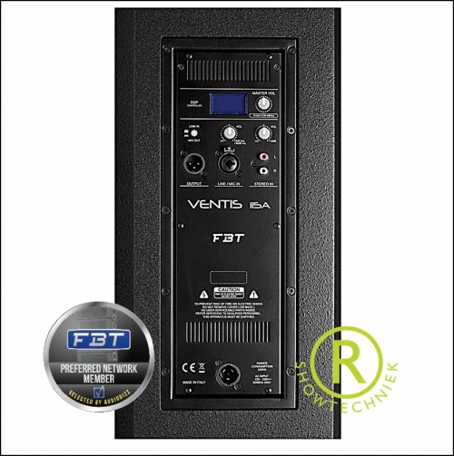 Geluidsbox Actief 15 inch 900 watt RMS 133 dB Piek Ventis 115A