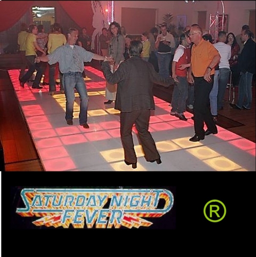 Verlichte dansvloer huren 24m2 Saturday Night Fever