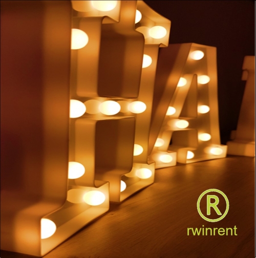 verlichte letters 100cm hoog huren 
