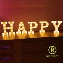 verlichte letters 100cm hoog huren 