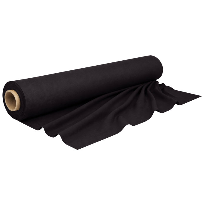 Deko Molton ECO 140 g/m² Rol Zwart – 1,3 x 30 m