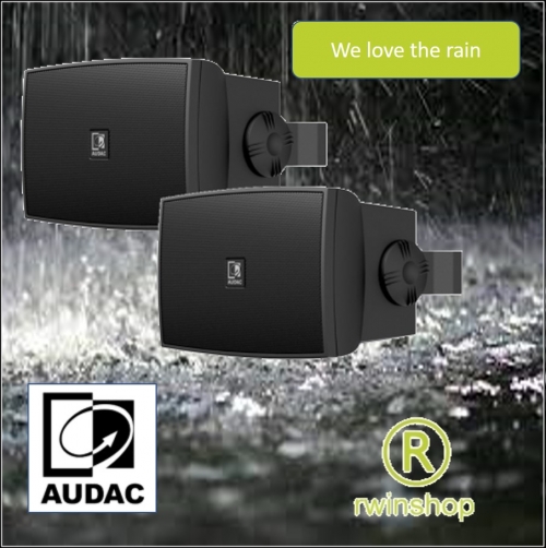 Buiten Geluidsboxen set 30watt 8ohm of 100 volt wit prijs per 2 stuks WX302MK2/OW IP55