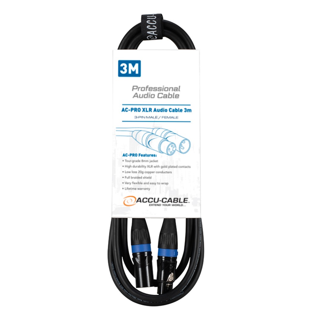 AC-PRO XLR audio cable 3,0m