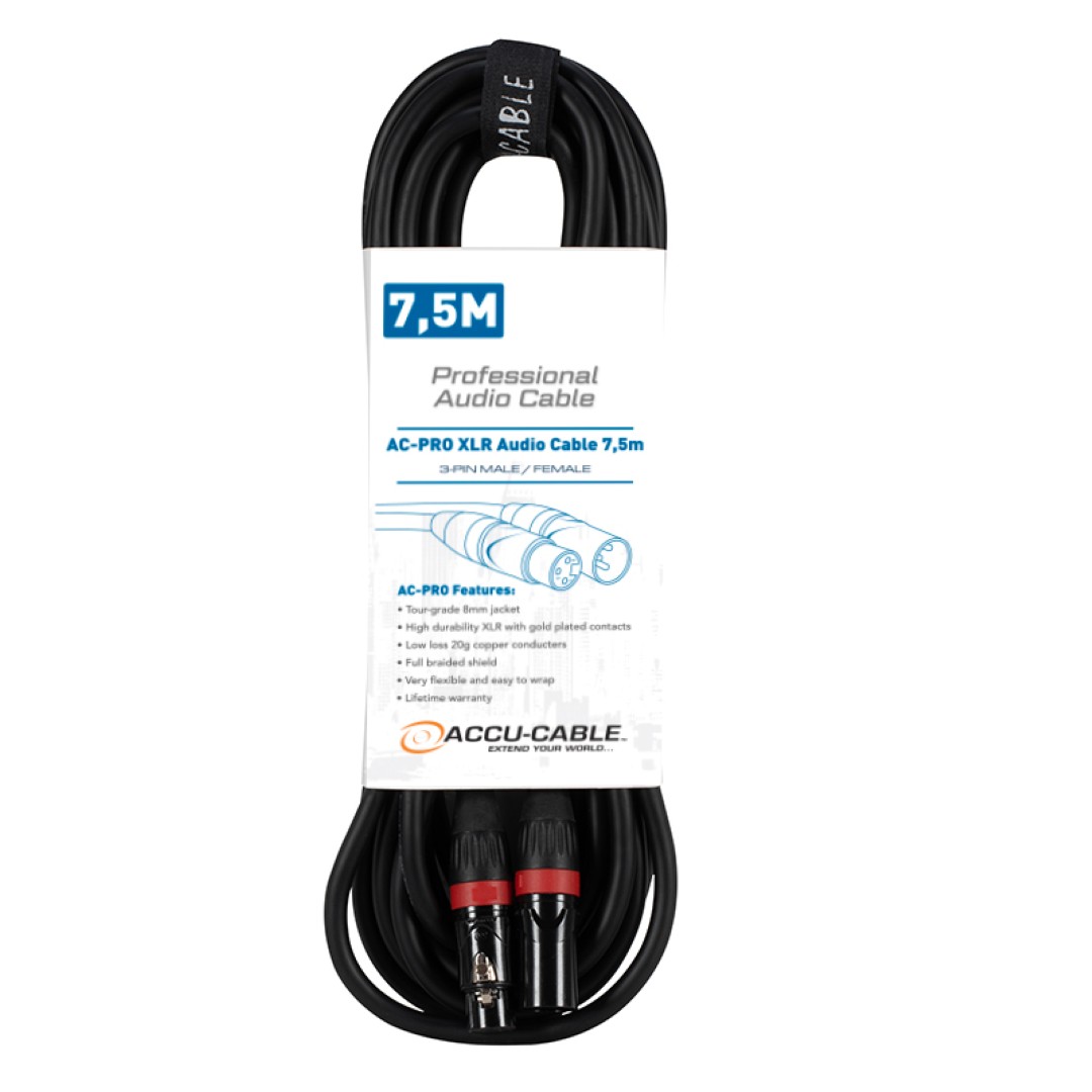 AC-PRO XLR audio cable 7,5m