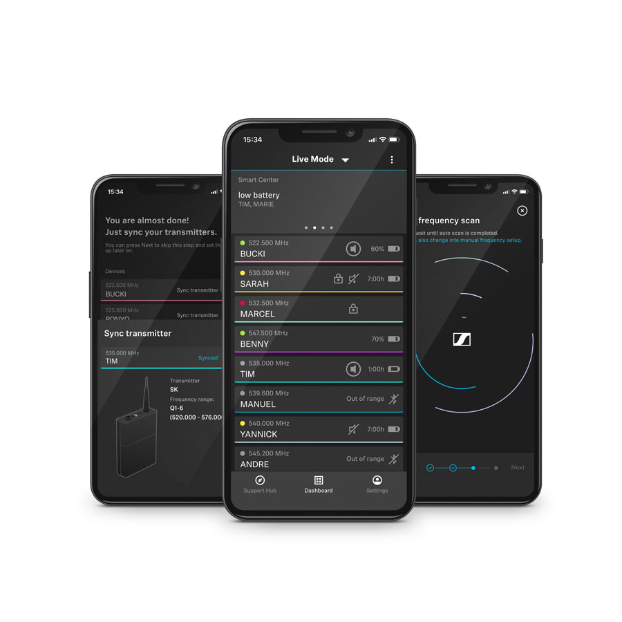 EW-D 835-S Digitaal Draadloze Microfoon Set (Q1-6 Band: 470,2 - 526 MHz)