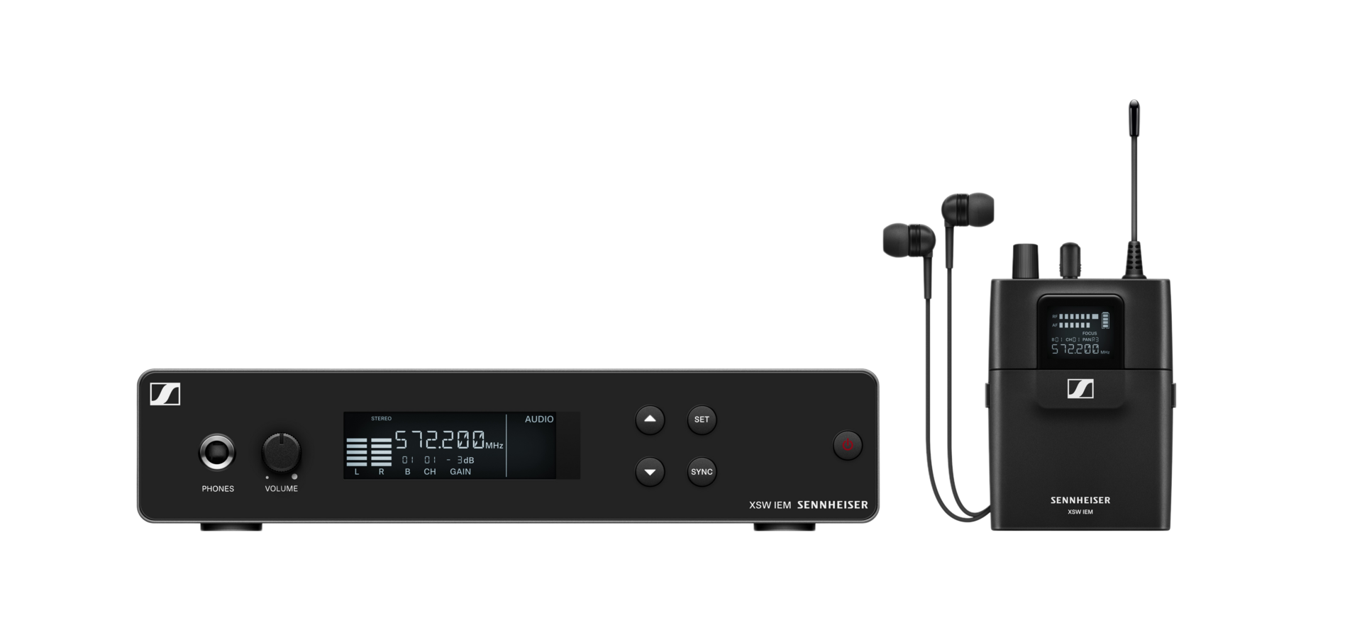 XS Wireless IEM Draadloze In-Ear Monitorset met inears