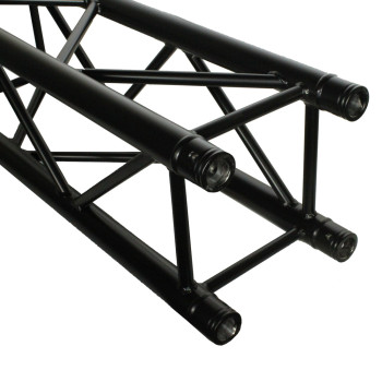 Recht vierkant trussdeel 100 cm zwart DT 34/2-100 Black 